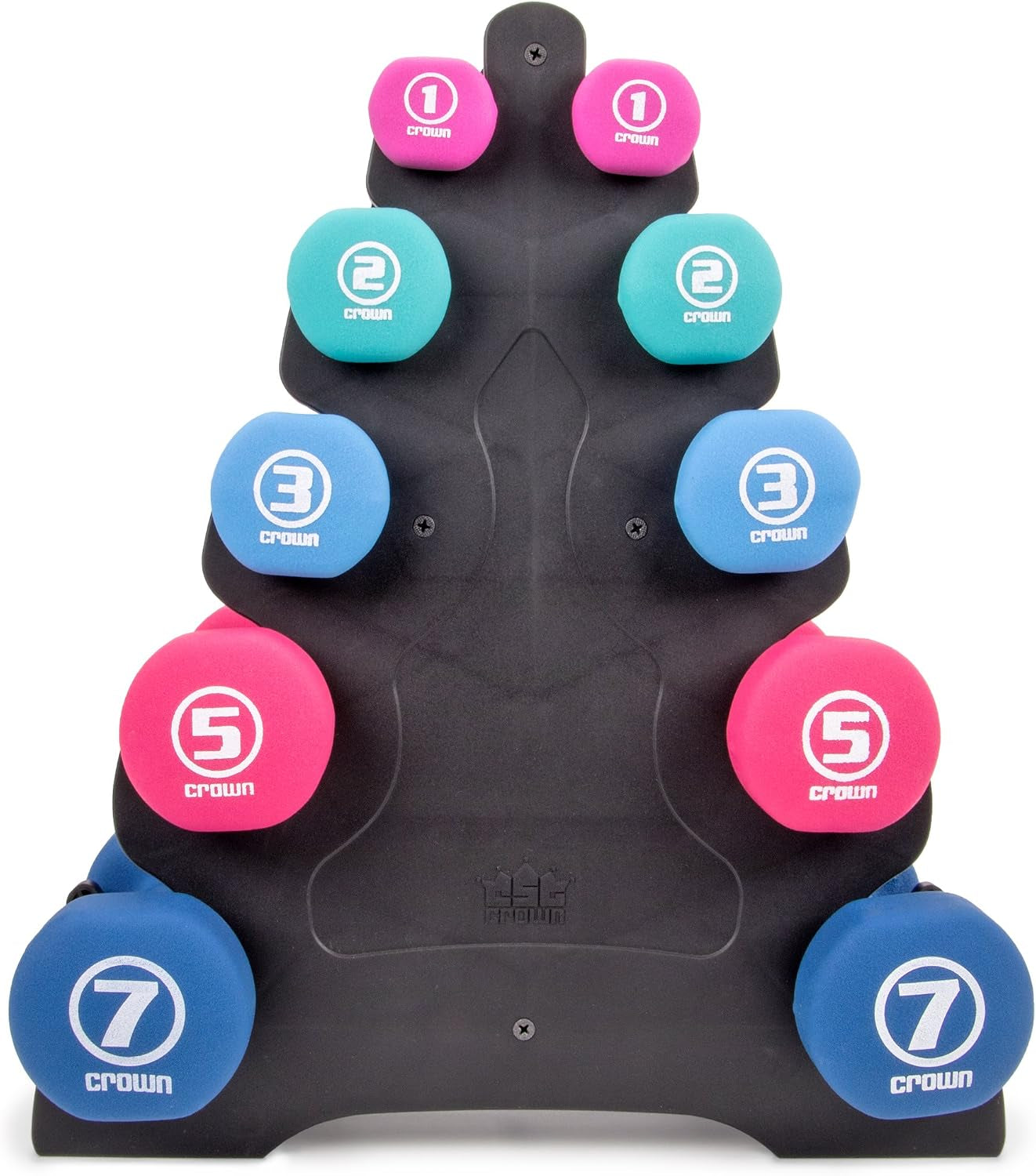 Dumbbell Rack for Small Weights - Weight Rack for Dumbbell Hand Weights for Gym, Home Workout and Strengh Training - Holds 7 Pounds or Less, 5 Tier